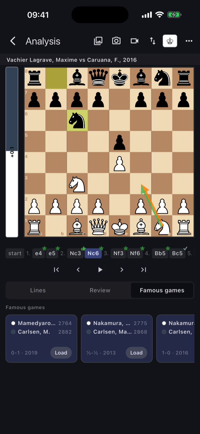 Famous master games
